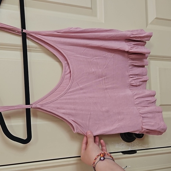 🩴 Mauve spaghetti strap peblum crop top - Picture 2 of 2